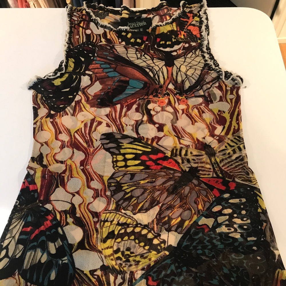Jean Paul GAULTIER butterfly TANK TOP size M